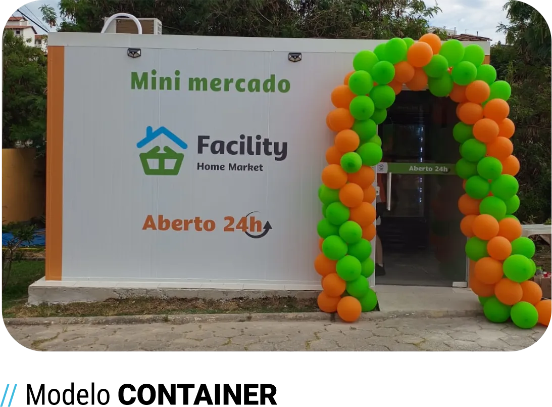 Modelo CONTAINER - Mini mercado em container